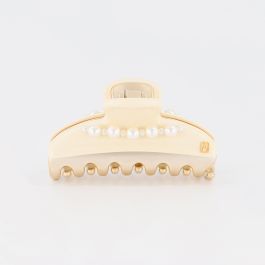 Alexandre de Paris regular off-white jewel hair clip Pince Vendôme