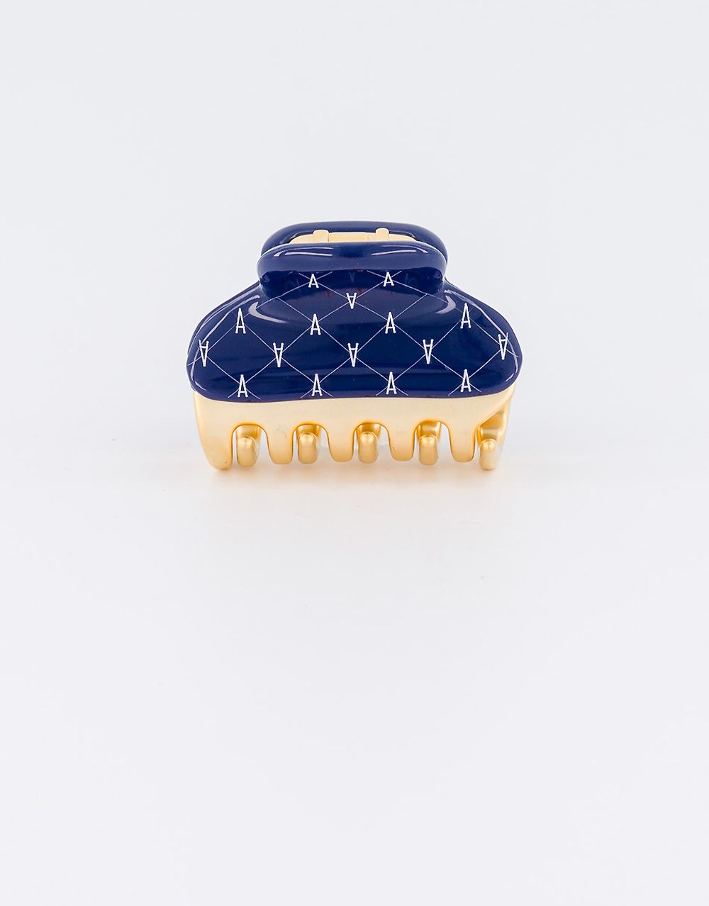 【新品】ALEXANDRE DE PARIS Pince Vendôme Signature regular navy blue jewel hair jaw clip