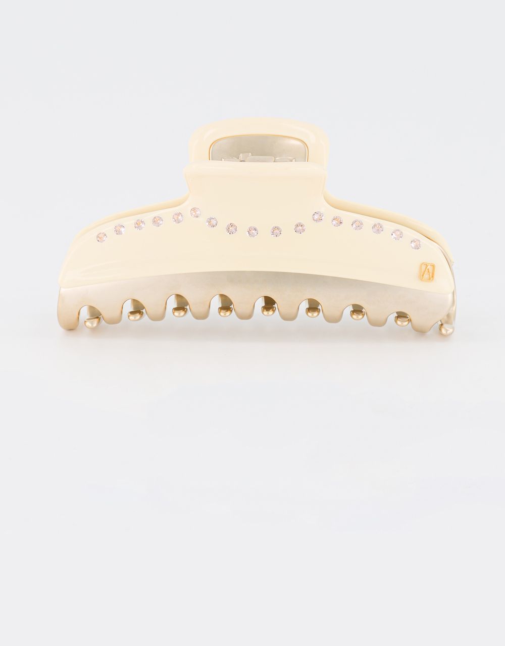 Alexandre de Paris large ivory jewel hair clip Pince Vendôme